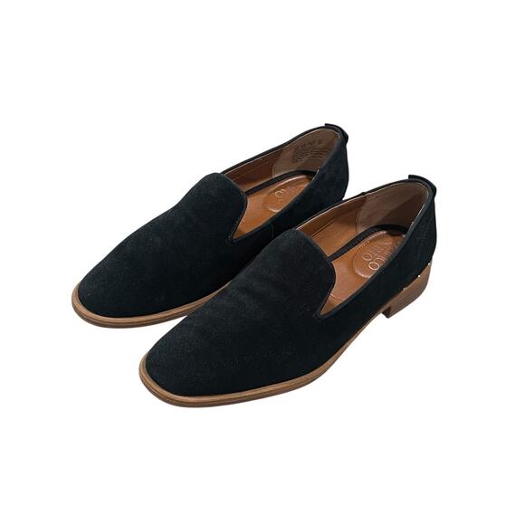 Franco Sarto Women's Jeela Suede Loafers in Black Size 6 - Picture 1 of 10